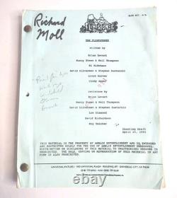 The Flinstones Script Movie 1993 Shooting Draft Signed By Richard Moll Hoagie