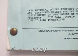 The Flinstones Script Movie 1993 Shooting Draft Signed By Richard Moll Hoagie