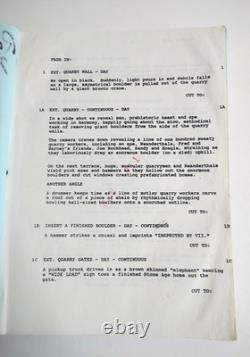 The Flinstones Script Movie 1993 Shooting Draft Signed By Richard Moll Hoagie