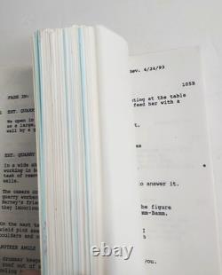 The Flinstones Script Movie 1993 Shooting Draft Signed By Richard Moll Hoagie