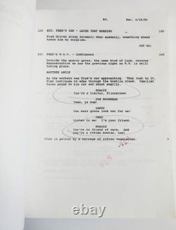 The Flinstones Script Movie 1993 Shooting Draft Signed By Richard Moll Hoagie