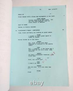 The Flinstones Script Movie 1993 Shooting Draft Signed By Richard Moll Hoagie