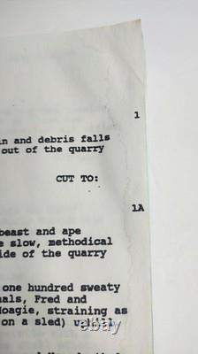 The Flinstones Script Movie 1993 Shooting Draft Signed By Richard Moll Hoagie