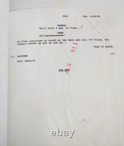 The Flinstones Script Movie 1993 Shooting Draft Signed By Richard Moll Hoagie