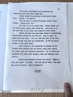 The Great American Pasttime Movie Script Screenplay Robert Keith & Norman Foster