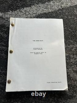 The Green Mile Original Screenplay Script 1999 Film Movie Tom Hanks