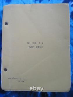 The Heart Is A Lonely Hunter Original Film Script Alan Arkin Sondra Locke