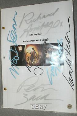 The Hobbit The Desolation Of Smaug Movie Script Coa Autographed 6 Signatures