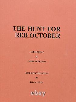 The Hunt For Red October Movie Script/Screenplay 1989