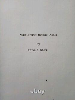 The Jessie Owens Story (1984) Original Movie Script by Harold Gast