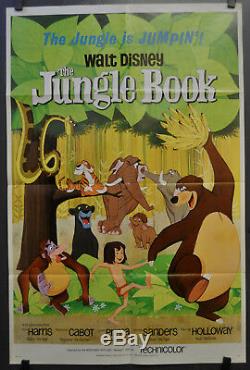 The Jungle Book 1967 Original 27x41 Movie Poster Phil Harris Sebastian Cabot