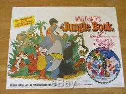 The Jungle Book Original 1983 Rr Uk Cinema Quad Film Poster Rare Rolled Disney