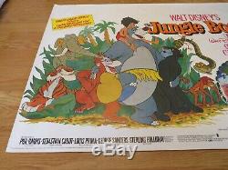 The Jungle Book Original 1983 Rr Uk Cinema Quad Film Poster Rare Rolled Disney
