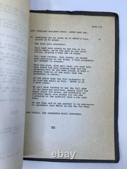 The Last Dance Unproduced Movie Script 1977 1st Draft Vintage John Palumbo RARE