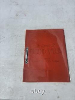 The Legends Of Pancho Villa Movie Script 1956 Production Script Rare