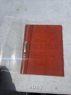 The Legends Of Pancho Villa Movie Script 1956 Production Script Rare The Legends Of Pancho Villa Movie Script 1956 Production Script Rare