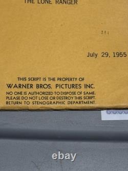 The Lone Ranger Movie Script Hand Typed Original 1955 Herb Meadow Clayton Moore