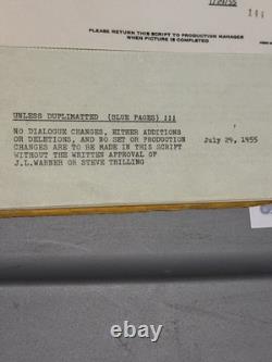 The Lone Ranger Movie Script Hand Typed Original 1955 Herb Meadow Clayton Moore