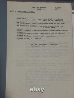 The Lone Ranger Movie Script Hand Typed Original 1955 Herb Meadow Clayton Moore