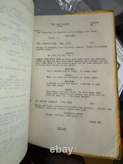 The Lone Ranger Movie Script Hand Typed Original 1955 Herb Meadow Clayton Moore
