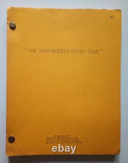 The Magnificent Seven Ride! (1972) Original Movie Script by Arthur Rowe
