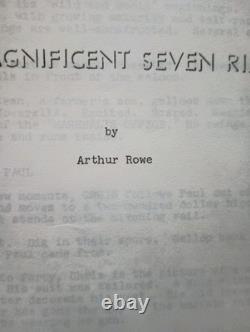 The Magnificent Seven Ride! (1972) Original Movie Script by Arthur Rowe