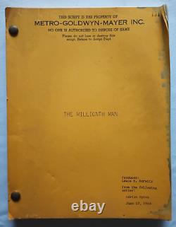 The Millionth Man (1968) Adrian Spies Unmade Movie Script Star Trek TOS Writer