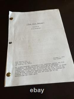 The Order Sin Eater Screenplay Script / Heath Ledger Horror Film
