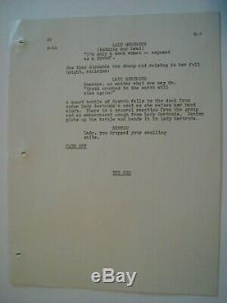 The PRINCESS COMES ACROSS orig. 1936 movie script / CAROLE LOMBARD