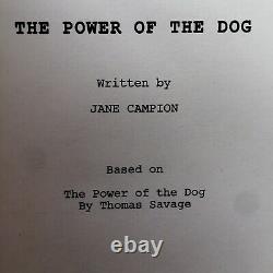 The Power Of The Dog Best Original Script Fyc Paper Flower Jonny Greenwood Note