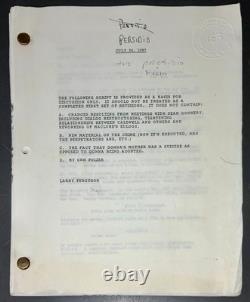 The Presidio 1987 Movie Script Sean Connery Thriller Discussion Draft COA