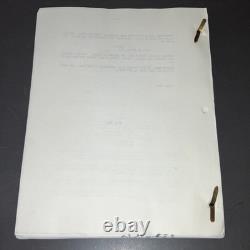 The Presidio 1987 Movie Script Sean Connery Thriller Discussion Draft COA