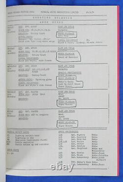 The Rocky Horror Picture Show Original Script 1974 + Bonus Movie Handbill 1979