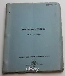 The Sand Pebbles / Robert Anderson 1964 Movie Script Screenplay, STEVE McQUEEN