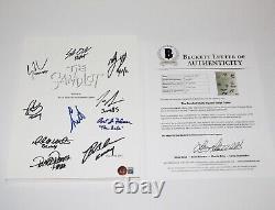 The Sandlot Cast Signed Movie Film Script Beckett Coa Mike Vitar Benny The Jet