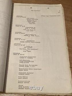 The Searchers -original 1956 post production script. John Ford Western film, Wayne