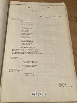 The Searchers -original 1956 post production script. John Ford Western film, Wayne
