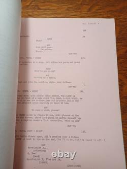 The Seventh 7th Sign Original Screenplay Movie Script 1987 JRR 36
