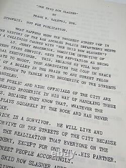 The Skid Row Slasher Screenplay Draft 2 Frank Saletri Blaxploitation Horror Film