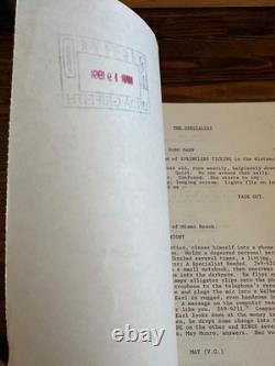 The Specialist Sylvester Stallone Movie Original Screenplay Script