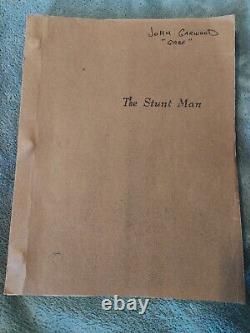 The Stuntman Original Movie Script Officially Used by Actor John Garwood