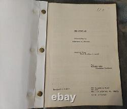 The Stuntman Original Movie Script Officially Used by Actor John Garwood