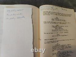 The Stuntman Original Movie Script Officially Used by Actor John Garwood