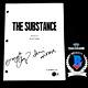 The Substance Signed Movie Script By Demi Moore & Margaret Qualley Beckett Coa