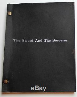 The Sword and the Sorcerer 1981 Movie Script Mercenary with a 3 bladed sword