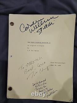 The Texas Chainsaw Massacre 2 Stretch's Original Script Signed Look Tobe Hooper