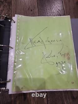 The Texas Chainsaw Massacre Original Script Hitchhikers Movie Prop Leatherface