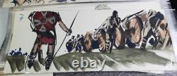 The Vikings 1958 Movie 25 Art Storyboards Film K. Douglas T. Curtis E. Borgnine