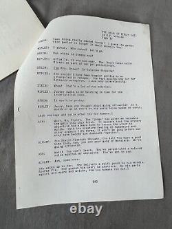 The trial of Ripley by Dan O'Bannon movie TV script play