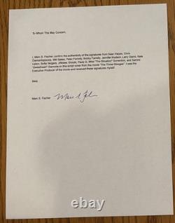 Three Stooges Movie Signed Script Cover with 14 Cast & Crew Signatures JSA LOA